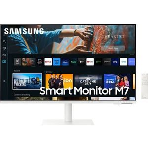 Samsung Smart M7 LS32CM703UUXEN  32  4K Ultra HD USB-C VA Monitor - Wit