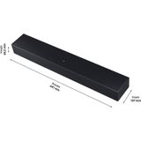 Samsung - HW-C400 - Compacte Soundbar - Zwart - Ingebouwde Woofer