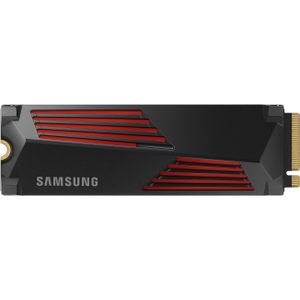 Samsung Interne SSD 990 PRO met koellichaam, NVMe M.2 PCle 4.0, 4 TB, leessnelheid tot 7450 MB/s, intelligent warmtebeheer, MZ-V9P4T0CW