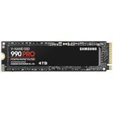 Samsung 990 PRO NVMe M.2 SSD, 4 TB, PCIe 4.0, 7.450 MB/s Lesen, 6.900 MB/s Schreiben, Interne SSD, Für Gaming und Videobearbeitung, MZ-V9P4T0BW