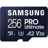 Samsung Pro Ultimate (microSDXC, 256 GB, U1, UHS-I), Geheugenkaart, Blauw