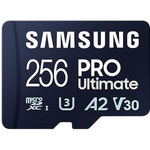 Samsung PRO Ultimate - Micro SD Kaart - 256 GB - Met Kaartlezer