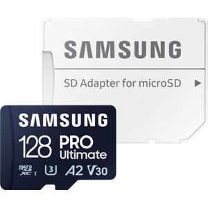 Samsung Pro Ultimate - Micro SD Kaart - Inclusief SD Adapter - 128 GB