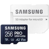 Samsung - Pro Ultimate - Micro SD Kaart - 256 GB - Inclusief SD Adapter