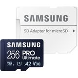 Samsung Pro Ultimate - Micro SD Kaart - Inclusief SD Adapter - 256 GB