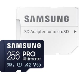 Samsung Pro Ultimate - Micro SD Kaart - Inclusief SD Adapter - 256 GB