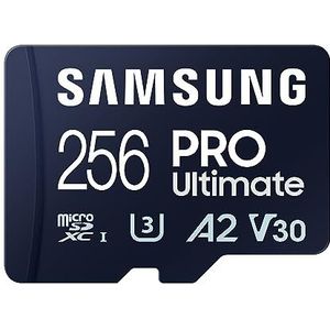 Samsung Pro Ultimate - Micro SD Kaart - Inclusief SD Adapter - 256 GB