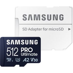 Samsung Pro Ultimate - Micro SD Kaart - Inclusief SD Adapter - 512 GB