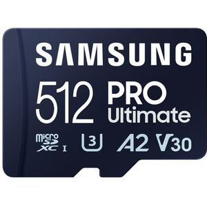 Samsung - Pro Ultimate - Micro SD Kaart - 512 GB - Inclusief SD Adapter
