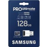 Samsung PRO Ultimate - Micro SD Kaart met Kaartlezer - 128 GB