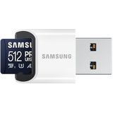 Samsung - PRO Ultimate - Micro SD Kaart - 512 GB - Met Kaartlezer