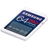 Samsung PRO Ultimate - SD Kaart - Geheugenkaart Camera - 200 & 130 MB/s - 64 GB