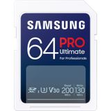 Samsung PRO Ultimate - SD Kaart - Geheugenkaart Camera - 200 & 130 MB/s - 64 GB