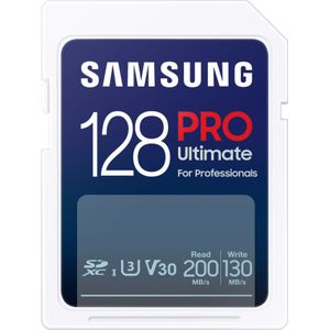 Samsung PRO Ultimate - SD Kaart - Geheugenkaart Camera - 200 & 130 MB/s - 128 GB