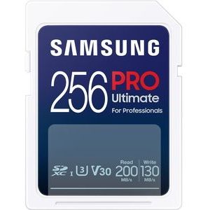 Samsung - PRO Ultimate - SD Kaart - 256 GB - 200 & 130 MB/s