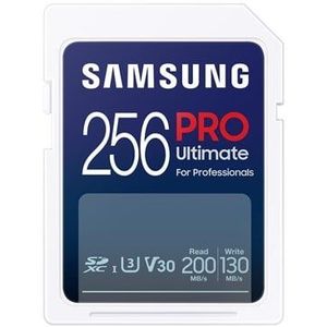 Samsung PRO Ultimate - SD Kaart - Geheugenkaart Camera - 200 & 130 MB/s - 256 GB