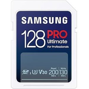Samsung - PRO Ultimate - SD Kaart - 128 GB - 200 & 130 MB/s
