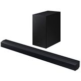Samsung Soundbar HW-C430/ZF C-serie, 3 luidsprekers, inclusief subwoofer, 2.1-kanaals audio, Adaptive Sound Lite, Black 2023