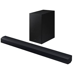 Samsung HW-C430/ZF C-serie soundbar, 3 luidsprekers, subwoofer inbegrepen, 2.1-kanaals audio, Adaptive Sound Lite, zwart 2023