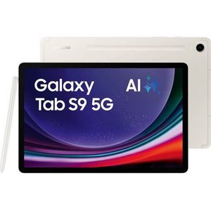 Samsung Galaxy Tab S9 5G (5G, 11"", 256 GB, Beige), Tablet, Beige
