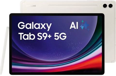 Samsung Galaxy Tab S9+ SM-X816B 5G Qualcomm Snapdragon 512 GB 31,5 cm (12.4") 12 GB Wi-Fi 6 (802.11ax) Android 13 Beige