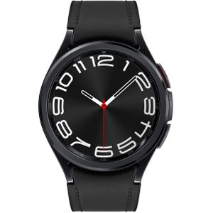 Samsung R955 Galaxy Watch6 LTE 43mm + smarte Zugabe gratis, Edelstahlgehäuse und Saphirglas, 40h Akkulaufzeit, 5ATM Wassergeschützt, Leder Band