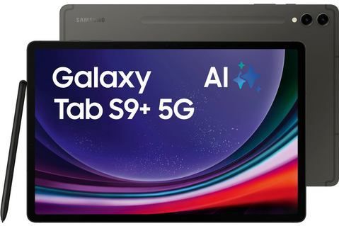 Samsung - Galaxy Tab S9 Plus - Tablet - Grafiet - 256 GB - 12 GB RAM