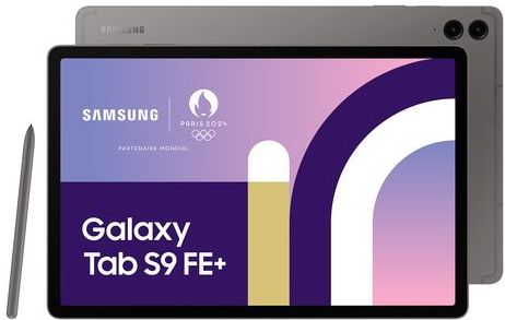 Samsung - Galaxy Tab S9 FE Plus - Tablet - Gray - 256GB