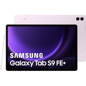 Samsung Galaxy Tab S9 FE+ tablet, 12,4 inch wifi 256 GB, S Pen inbegrepen, duurzame batterij, IP 68 certificering, lavendel, Franse versie