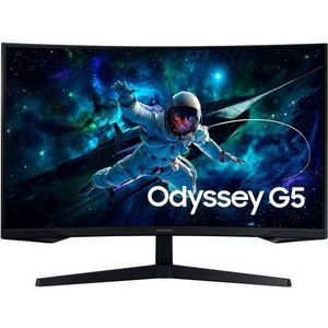 Samsung Odyssey G5 - G55C (2560 x 1440 pixels, 27""), Monitor, Zwart
