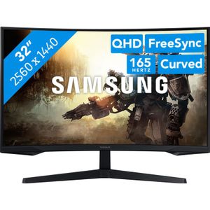 Samsung Odyssey G5 Ls32cg552euxen - 32 Inch 2560 X 1440 (quad Hd) 1 Ms 165 Hz