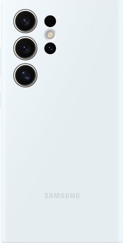 Samsung Silicone Smartphone EF-PS928 für Galaxy S24 Ultra, Handy-Hülle, Silikon, Kratzfest, Schlankes Design, White