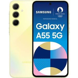 Samsung - A55 - Mobiele Telefoon - Navy 128 GB Geel