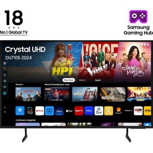 Samsung TU65DU7105 - Smart TV - Zwart - 4K Ultra HD - LED - HDR