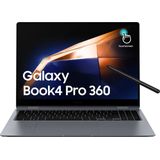 Samsung Galaxy Book4 Pro 360 Intel Core Ultra 7 155H Laptop 40,6 cm (16") Touchscreen WQXGA+ 16 GB LPDDR5x-SDRAM 1 TB SSD Wi-Fi 6E (802.11ax) Windows 11 Home Grijs