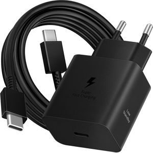 SAMSUNG Ladekabel mit Adapter schwarz, Kabellänge: 1,8 m, 45 Watt