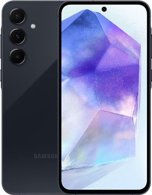 Samsung Galaxy A55 Ondernemingseditie (128 GB, Geweldige marine, 6.60", Hybride dubbele SIM + eSIM, 50 Mpx, 5G), Smartphone, Blauw