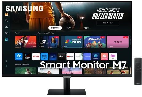 Samsung - LS32DM700UUXEN Monitor - 32 Inch - Smart M70D - Zwart