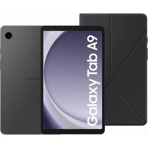 Samsung - Galaxy Tab A9 - Tablet - Zwart - 64GB - Inclusief Book Cover