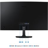 Samsung S36GD Essential Curved Monitor 27 Zoll, PC-Bildschirm mit VA-Panel, Full HD-Auflösung, 4 ms Reaktionszeit, Bildwiederholrate 100 Hz, Eco Saving Plus, Flicker Free, Schwarz, S27D364GAU