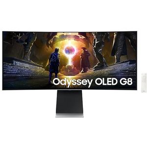 Samsung - Odyssey G8 - Monitor - Zilver - 3440 x 1440 Pixels