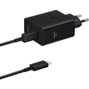 Samsung 50W Power Adapter Duo - USB-C Kabel 1.8 Meter - Zwart