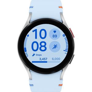 Samsung Galaxy Watch FE - 40mm - Silver (Met blauwe band)