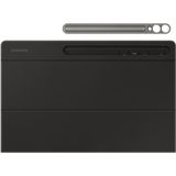 Samsung EF-DX920 - Toetsenbord en foliobehuizing (boekenkaft) - AI-toets - met touchpad - draadloos - POGO pin, Bluetooth - AZERTY - zwart toetsenbord, zwart behuizing - voor Galaxy Tab S10 Ultra, Tab S9 Ultra