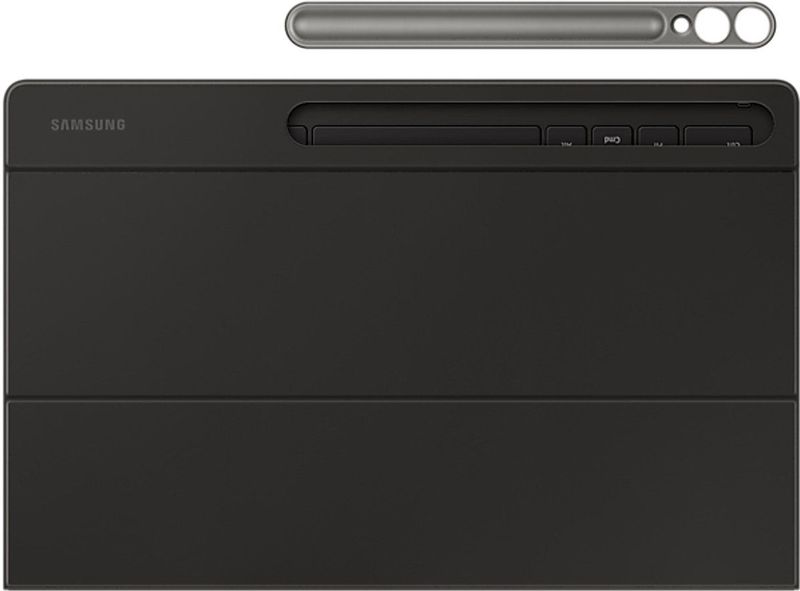 Samsung EF-DX920 - Toetsenbord en foliobehuizing (boekenkaft) - AI-toets - met touchpad - draadloos - POGO pin, Bluetooth - AZERTY - zwart toetsenbord, zwart behuizing - voor Galaxy Tab S10 Ultra, Tab S9 Ultra
