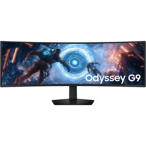 Samsung Odyssey G9 - G91F (5120 x 1440 pixels, 49"), Monitor, Zwart