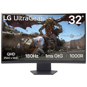 LG UltraGear 32GS60QC-B - QHD Curved Gaming monitor - 180hz - 1 ms - 32 inch