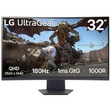 Monitor - 80 cm - LCD - Quad HD - Gebogen - 180 Hz