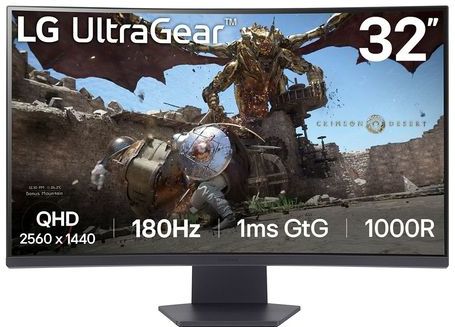 Monitor - 80 cm - LCD - Quad HD - Gebogen - 180 Hz