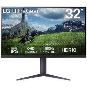 LG - 32GS85QX - Monitor - Zwart - 31,5 Inch - 2560 x 1440 pixels